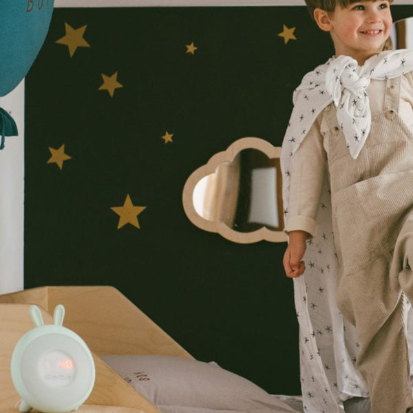 Wecklamp mit Licht - Grüner Hase