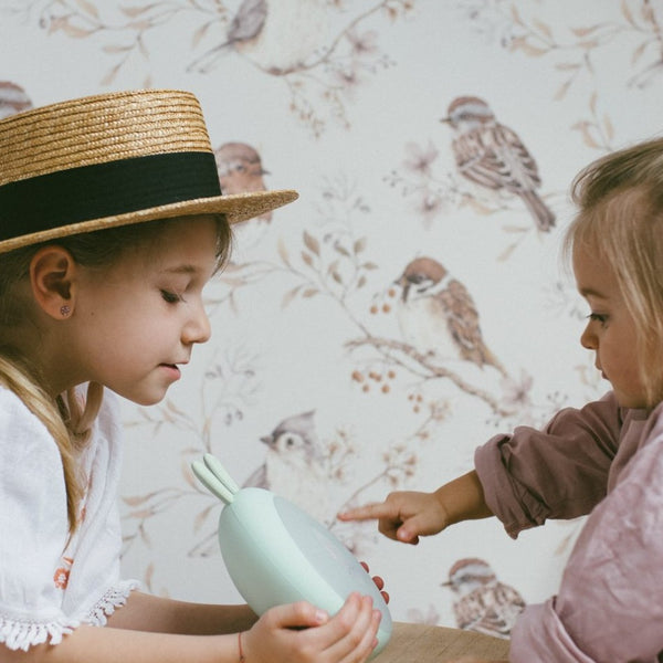 Wecklamp mit Licht - Grüner Hase