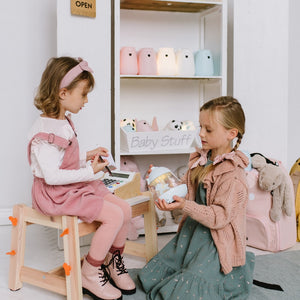 Musik-Nachtlampe – Blauer Küken mit Karussell