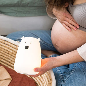 Große Bärenlampe – weiß