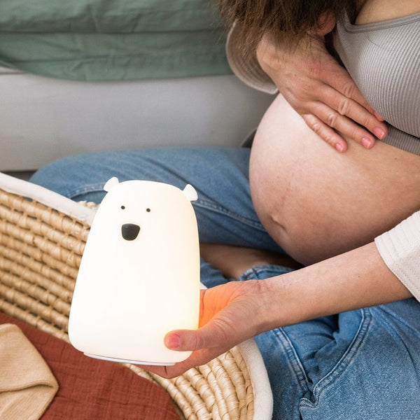 Große Bärenlampe – weiß