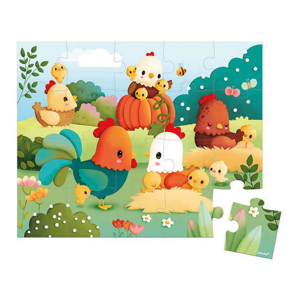 Puzzle im Koffer Made in France – Willkommen auf dem Bauernhof 20 Teile 2+
