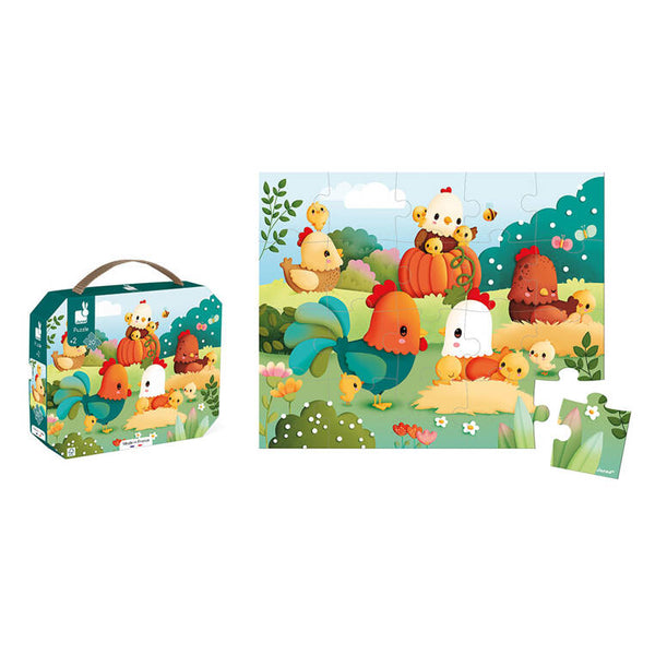 Puzzle im Koffer Made in France – Willkommen auf dem Bauernhof 20 Teile 2+