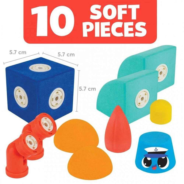 Magnetische Schaumstoffblöcke - Tugboat 10 Elemente