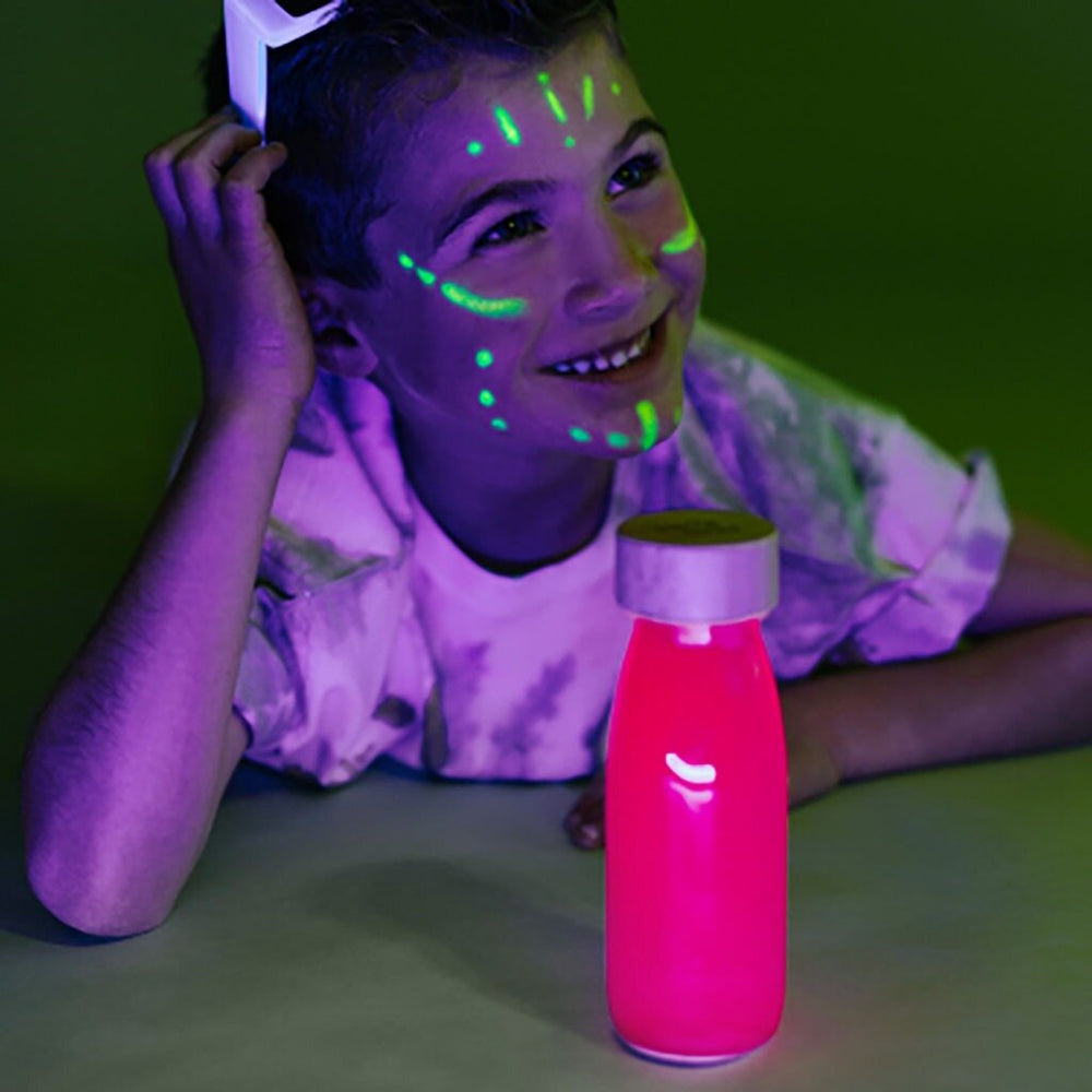 Sensorische Flasche FLOAT – Neonrosa