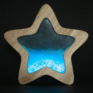 Sensorischer Stern – Leuchtet im Dunkeln Blau
