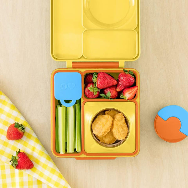 Zwei luftdichte Behälter für die Lunchbox OmieDip – Blue Lime