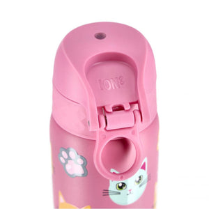 Edelstahl-Trinkflasche 600 ml - Katzen
