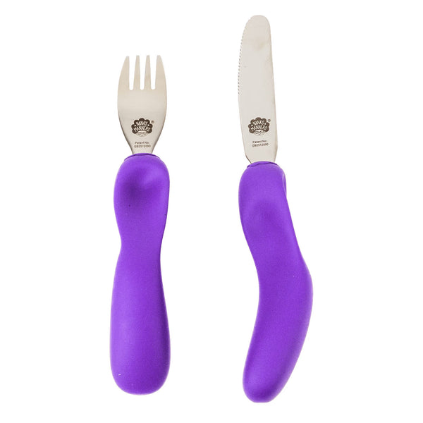 Besteck Messer Gabel STUFE 3 – Lila