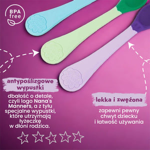 Set mit 3 Löffeln STUFE 1 - Farbe