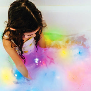 Badefigur Party Pal – Set mit zwei im Wasser leuchtenden Sensorikwürfeln