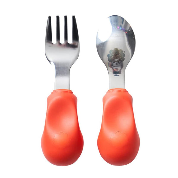 Gabel und Löffel STUFEE 2 - Orange