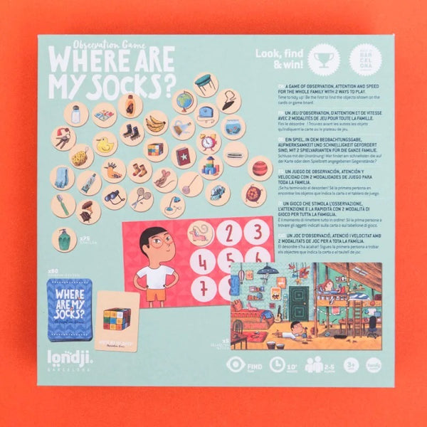 Beobachtungsspiel – Where are my socks?