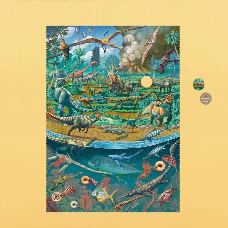 Puzzle mit Suchspiel – Age of Dinosaurs, 100 Teile