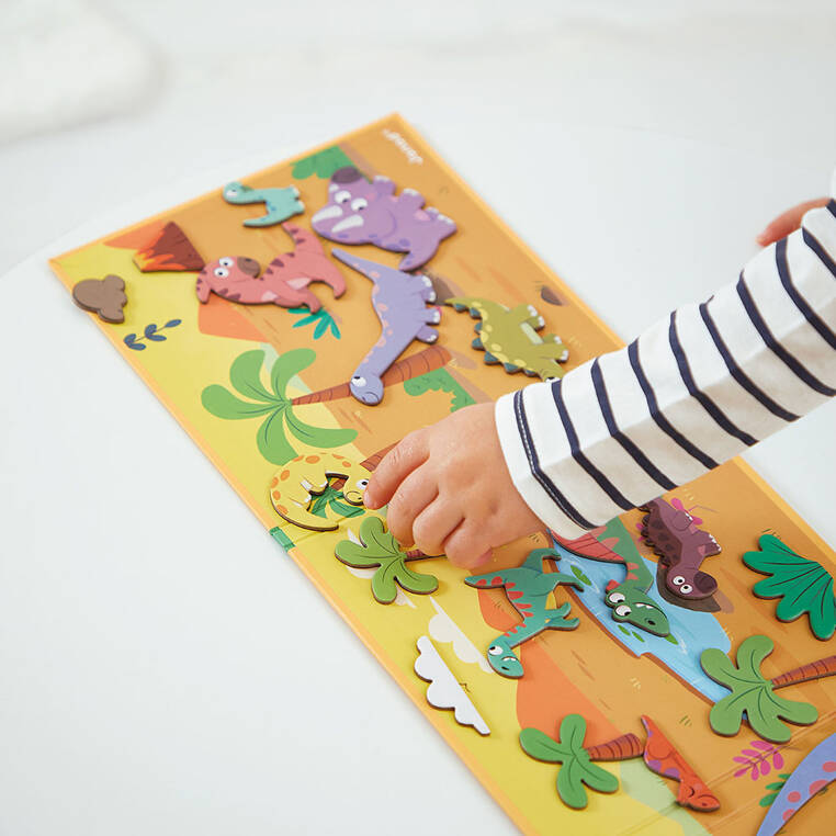 Magnetisches Puzzle Magneti'stories – Dinosaurier