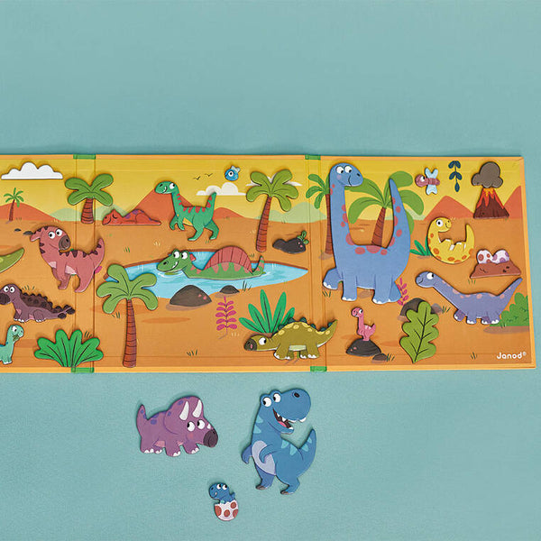Magnetisches Puzzle Magneti'stories – Dinosaurier