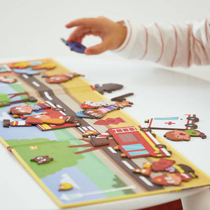 Magnetisches Puzzle Magneti'stories – Feuerwehrleute