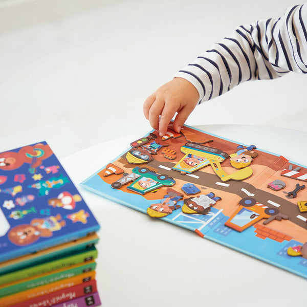 Magnetisches Puzzle Magneti'stories – Baustelle