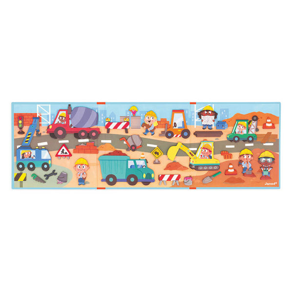 Magnetisches Puzzle Magneti'stories – Baustelle