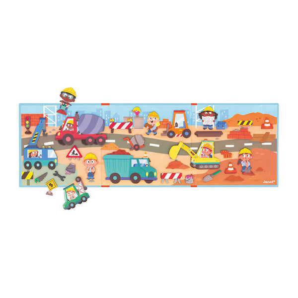 Magnetisches Puzzle Magneti'stories – Baustelle