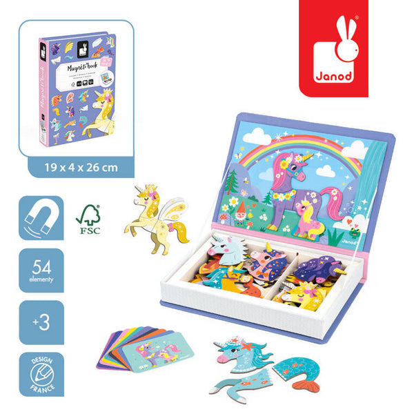 Magnetisches Puzzle Magnetibook – Einhörner