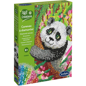 Kreatives Set mit Diamantenbild – Panda