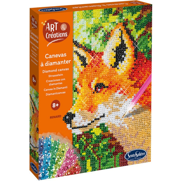 Kreatives Set mit Diamanten – Fuchs