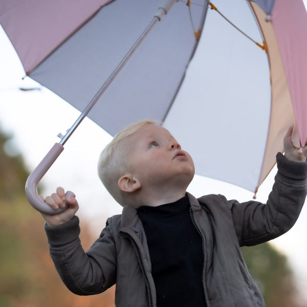 Großer automatischer Regenschirm – Blush Rose