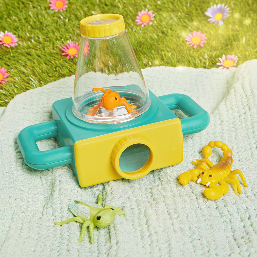 Set für kleine Insektenliebhaber mit Lupe und Aufklebern – Little Explorer - Tublu.de