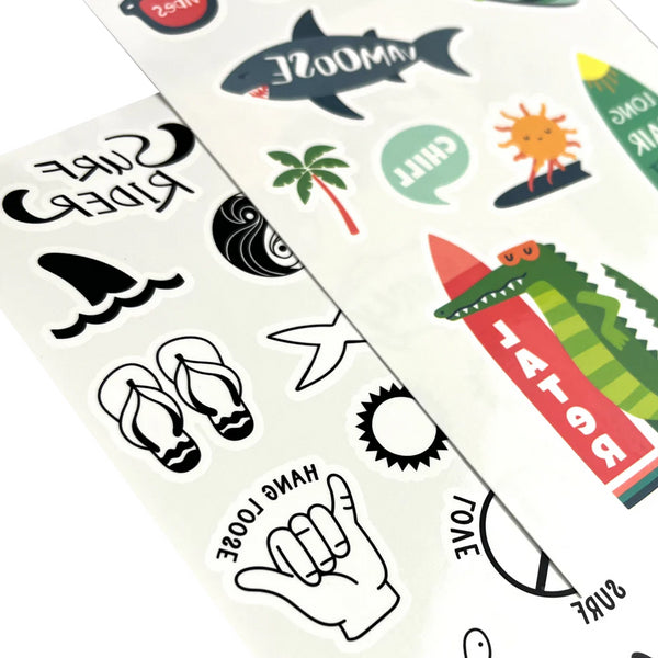 Waschbare Minitattoos – Strand