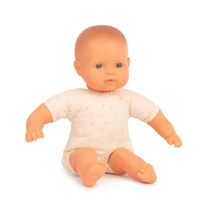 Puppe mit weichem Bauch – Europäerin 32 cm