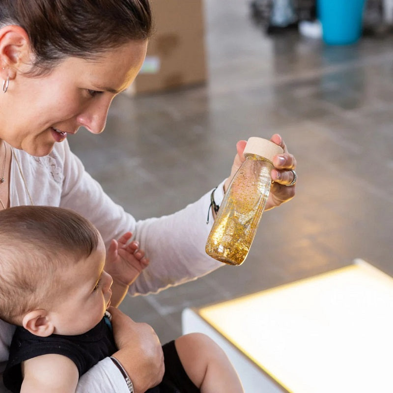 Sensorische Flasche FLOAT – Gold