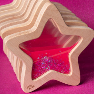 Sensorischer Stern – Leuchtet im Dunkeln, rosa