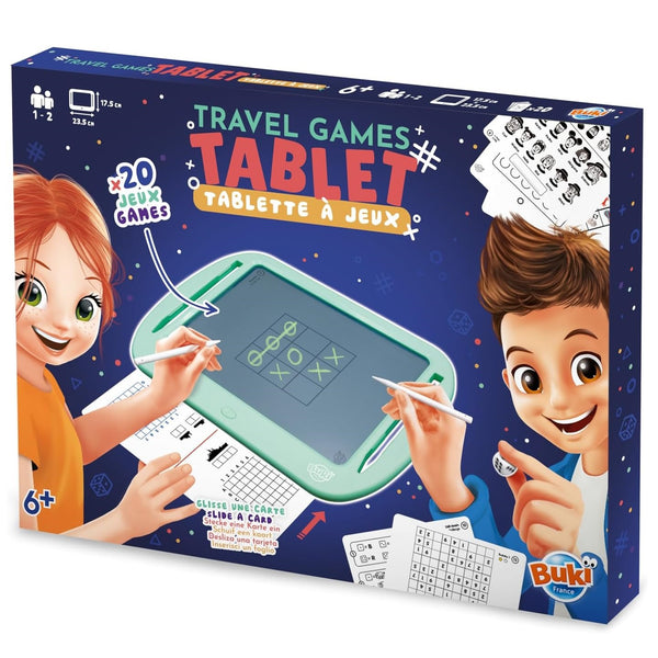 Tablet mit Reisespielen
