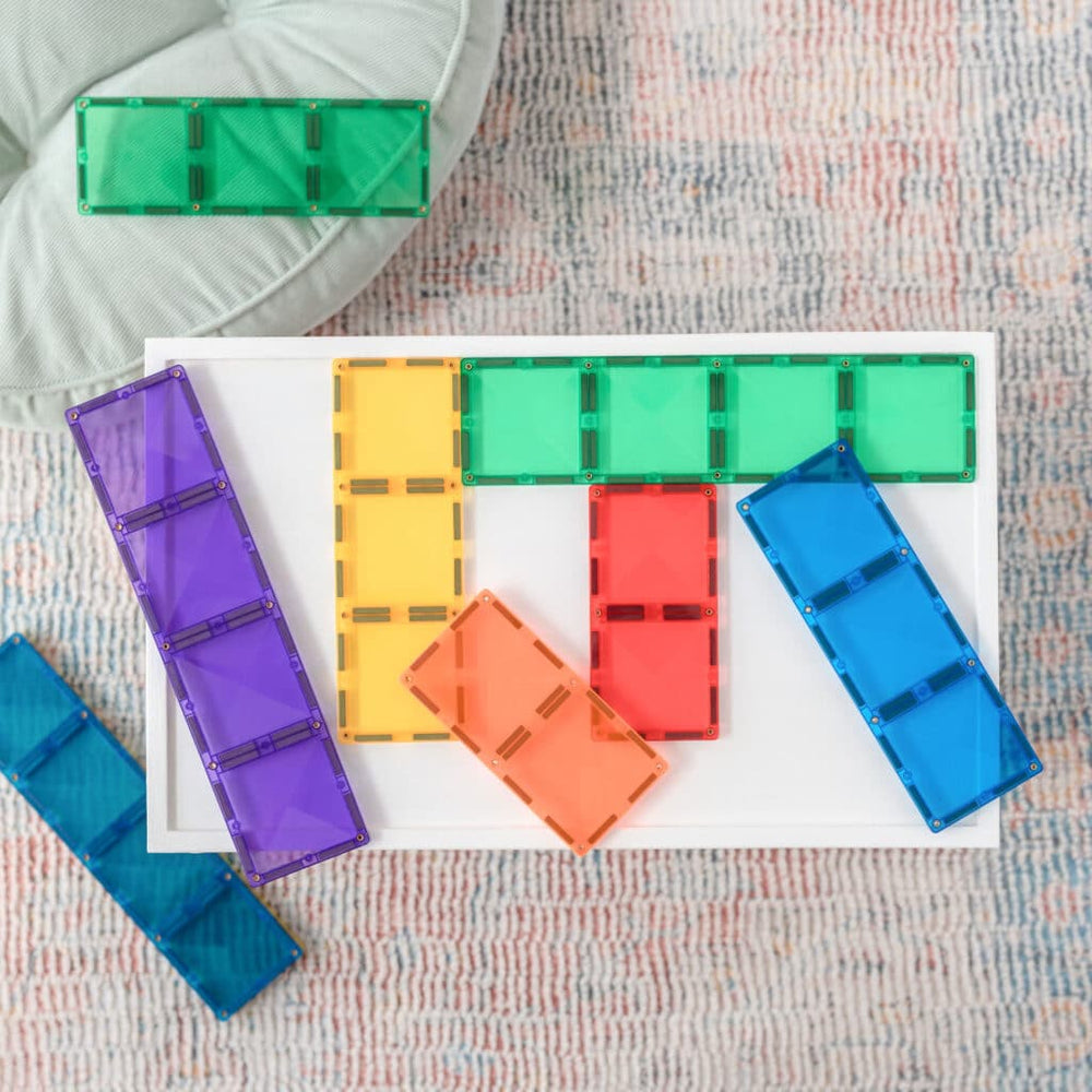 Magnetbausteine - Regenbogen Rechteck Pack 18 Teile - Tublu.de