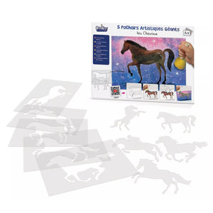 Malvorlagen - Pferde