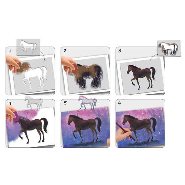 Malvorlagen - Pferde