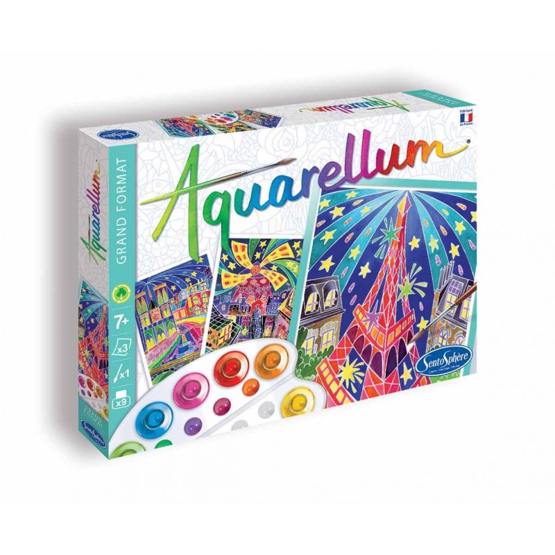 Aquarellum Malset – Paris bei Nacht (Grand Format)