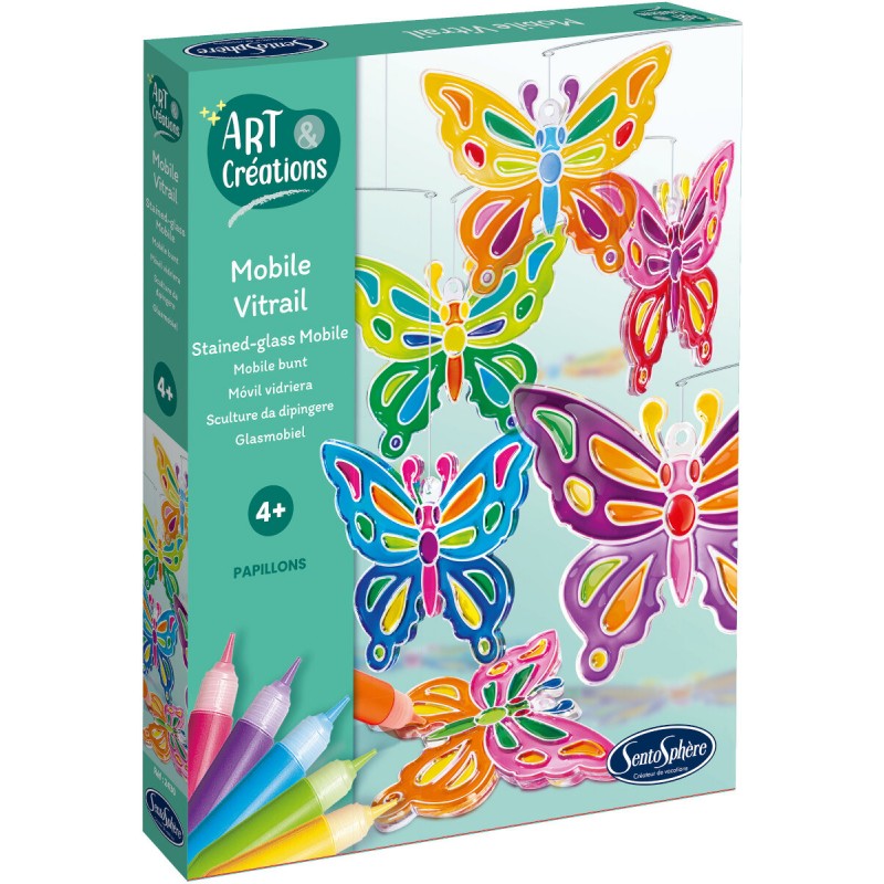 Kreativset – Glasmalerei, Schmetterling-Anhänger