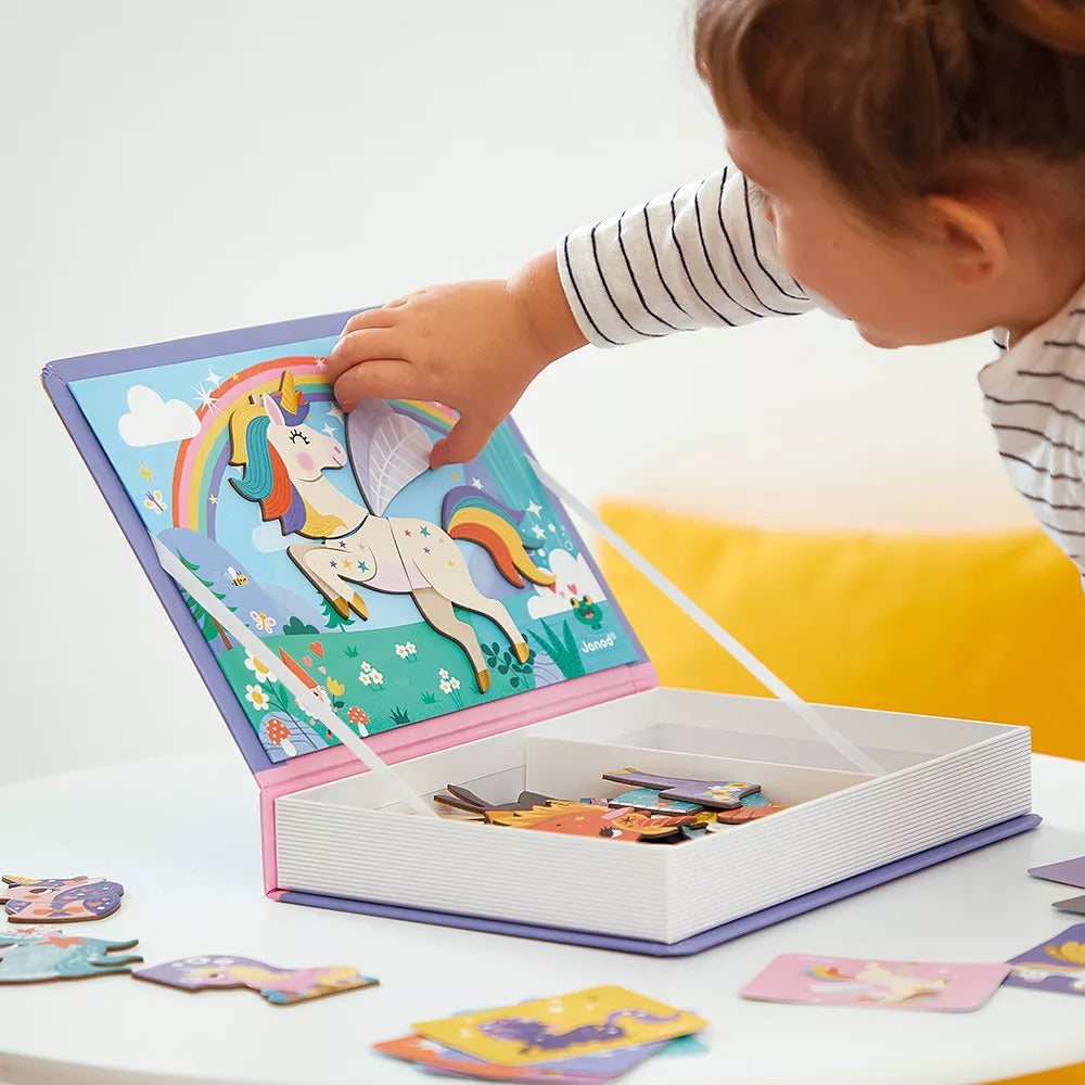 Magnetisches Puzzle Magnetibook – Einhörner
