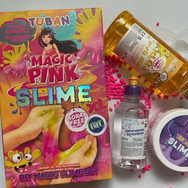 DIY-Set für farbwechselnden Schleim – Pink XL
