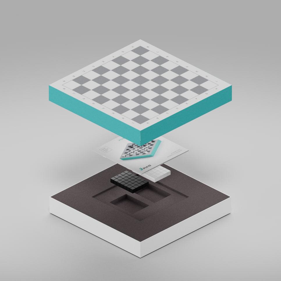 Magnetische Bausteine Schach