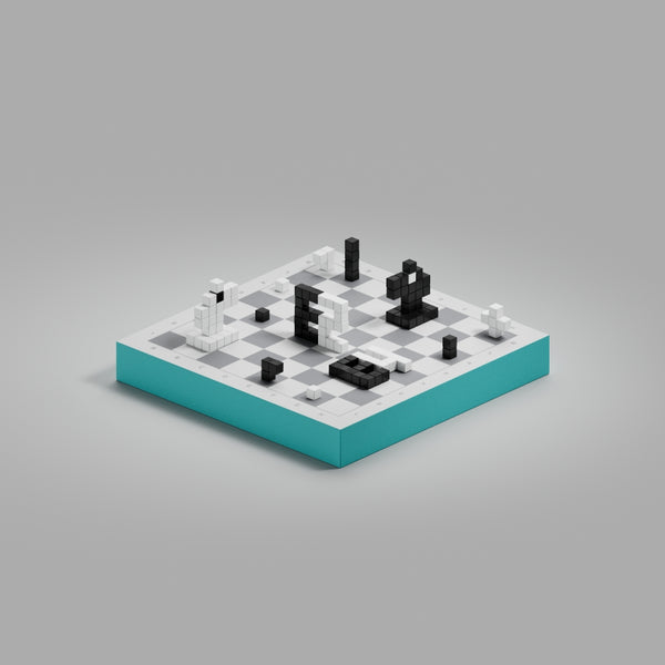 Magnetische Bausteine Schach