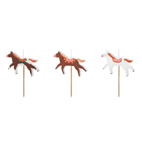 Muffin-Dekorationen, 6 Stück  - Pferde