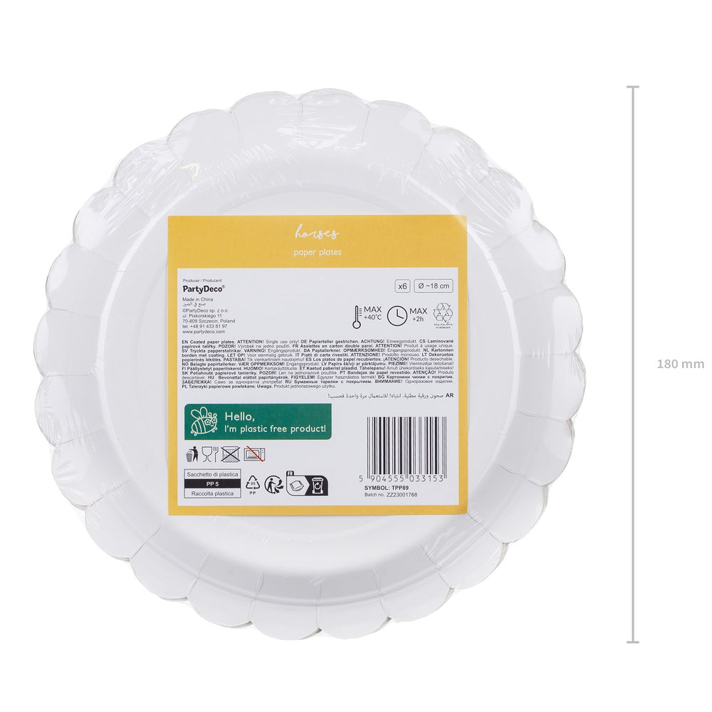 Papierteller 18 cm – Pferde