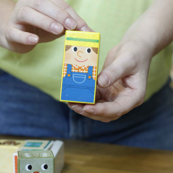 Holz-Sensorik-Bausteine – Bauernhof