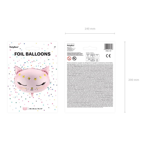 Folienballon – Katze 48 x 36 cm