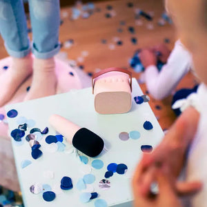 Karaoke-Set für Kinder + kabellose Kopfhörer - Rosa