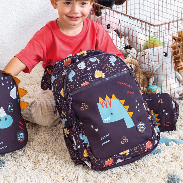 Dreiteiliger Rucksack Lizbona – Fröhliche Dinosaurier 14 l