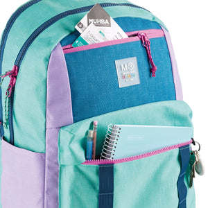 Dreiteiliger Schulrucksack Amsterdam – Rider Purple 28 l
